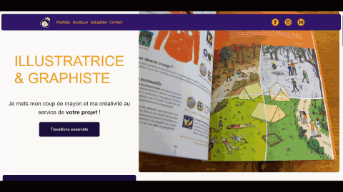 Screenshot du site chloefruy.com